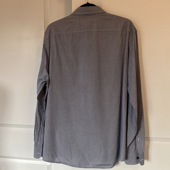 Michael Kors Blue and White Checked Shirt - Picture 5 of 7